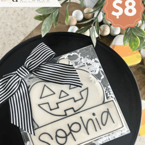 Paint-Your-Own Jack-O-Lantern Cookie (PERSONALIZED)