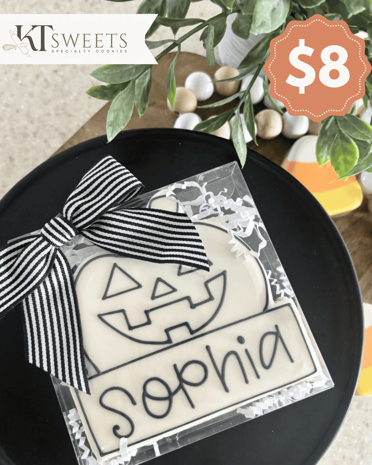 Paint-Your-Own Jack-O-Lantern Cookie (PERSONALIZED)